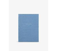 Smythson Nile Blue Mara 2024-2025 Soho Weekly Mid-year Leather Diary 196cm X 14cm