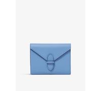 Smythson Smythson Cross-Grained Leather Double Playing Cards Set Nile Blue