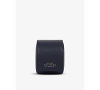 Smythson Vy Panama Logo-embossed Single Leather Watch Roll 8cm