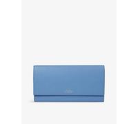 Smythson Womens Smythson Panama Marshall Logo-Embossed Leather Travel Wallet Nile Blue