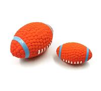 SMYTJSYC Toys Dogs Chihuahua Golden Retriever Natural Latex Dog Balls Anti Bite Interactive Dog Chew Toy Pet-Rugby-S