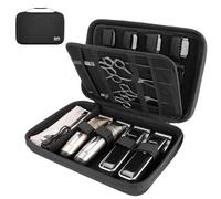 SMYV Barber Bags for Clippers and Supplies, Sturdy Clipper Storage Case for Barber Accessories, Hair Trimmer Organizer for Men Razor Guard Grooming Kits (Case Only)