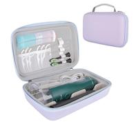 SMYV Water Flosser Travel Case, Portable Dental Oral Irrigator Travel Organizer, Hard Eva Storage Bag for Flosser, Electric Toothbrush, Toothpaset and Irrigator Accessories (Case Only) - Purple