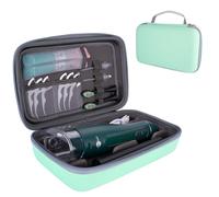 SMYV Water Flosser Travel Case, Portable Dental Oral Irrigator Travel Organizer, Hard Eva Storage Bag for Flosser, Electric Toothbrush, Toothpaset and Irrigator Accessories (Case Only) - Green