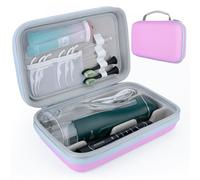 SMYV Water Flosser Travel Case, Portable Dental Oral Irrigator Travel Organizer, Hard Eva Storage Bag for Flosser, Electric Toothbrush, Toothpaset and Irrigator Accessories (Case Only) - Pink