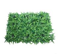 SMZhomeone 1 Pack Artificial Grass Panel Fake Lawn Green Wall Plastic Simulation Plant for Home Hotel Living Room Cafe Decoration 40x60cm Green(1#)
