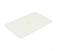SMZhomeone 1 Pack Silicone Refrigerator Liners for Shelves, Clear Fridge Mats Protect from Spills, Washable Non-Slip Kitchen Cabinet Drawer Organizer, Grey 445x295cm for Home(beige)