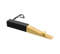 SMZhomeone 1 Pack Wedge Feeler Gauge 1-15mm Range Copper Plated Vernier Design for Fire Door Gap Flatness Measurement House Engineering Inspection
