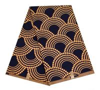SMZhomeone 1 Yard African Fabric Africa Process of Wax Fabric African Ankara Wax Print Fabric for Patch Dress Wedding Textile Material Party Dress Craft Projects