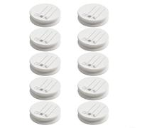 SMZhomeone 10pcs EVA Foam Spools Carp Fishing Rig Leader Wire Board Winding Line Storage Tool for Tackle Organization Lightweight Black