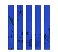 SMZhomeone 10PCS Long Strip Acrylic Mirror Stickers 5x20cm DIY Wall Decal for Living Room Bedroom Background Waistline Home Decor Silver Gold Black(blue)