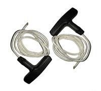 SMZhomeone 2 Pack Starter Pull Cord Handle and Rope 1M 3MM for Kawasaki for kohara Small Engines Chainsaw Hedge Trimmer Generator Lawn Mower Garden Tool