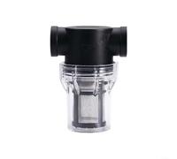 SMZhomeone 2 Pack Water Filter 80 Mesh 304 Stainless Screen Twist-On Pipe Strainer for IBC Tank Garden Hose Irrigation System Outdoor Yard Use Black(3/4in)