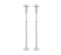 SMZhomeone 2 Pcs Adjustable Undermount Sink Support 50-80cm Heavy Duty Stainless Steel Brackets No Drill Installation For Kitchen Bathroom Renovation Silver(white)