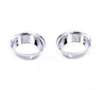SMZhomeone 2 Pcs Front Fog Lamp Bezel Trim for Mercedes W204 C63 for AMG 2008-2011 Silver Plastic Direct Fit Upgrade Exterior Styling Accessory