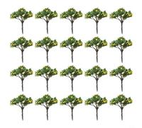 SMZhomeone 20Pcs Orange Fruit Model Trees 4Cm Architecture Trees Model Train Diorama Garden Orchard Scenery Miniature for FOREST Railroad Scenery