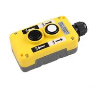 SMZhomeone 2A Industrial Push Button Switch COB-T1/T2/T3 Rainproof IP68 Crane Hoist Control Yellow ABS Ergonomic Design for Automation Machinery(COB-T1)