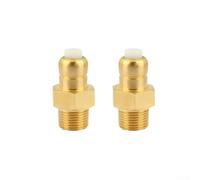 SMZhomeone 2PCS Brass Thermal Relief Valve 1/4 & 3/8 NPT For High Pressure Washer Pump, Automatic Temperature Regulation At 145°F, For Homelite & ForKarcher(3/8npt)