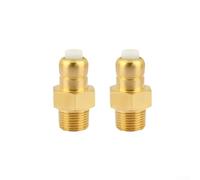 SMZhomeone 2PCS Brass Thermal Relief Valve 1/4 & 3/8 NPT For High Pressure Washer Pump, Automatic Temperature Regulation At 145°F, For Homelite & ForKarcher(G3/8)
