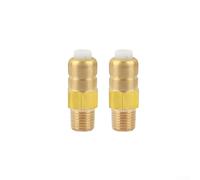 SMZhomeone 2PCS Brass Thermal Relief Valve 1/4 & 3/8 NPT For High Pressure Washer Pump, Automatic Temperature Regulation At 145°F, For Homelite & ForKarcher(G1/4)
