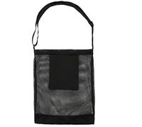 SMZhomeone 2Pcs Fruit Picking Mesh Bag Harvest Collection Sack with Adjustable Shoulder Strap for Orange Berry Picking 15.9x16.9 Inch(Black)