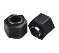 SMZhomeone 2PCS Router Collet 12mm 127mm for DW621 DW616 DW618 for BOSCH 1617 1618 Metal Black Precision Woodworking Carpentry DIY Projects