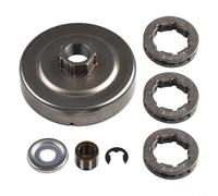 SMZhomeone 3-Pack Clutch Drum Sprocket Kit 3/8 Pitch 7T for 034 036 039 MS340 MS360 MS390 Chainsaw Repair Parts Metal Garden Tool