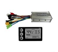 SMZhomeone 36-48V 17A Sine Wave Controller with S866 LCD Display for E-Bike Scooter Brushless Motor Self-Learning Function Plastic Commuting