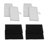 SMZhomeone 4-Pack Vacuum Filters for Conga 7490 Immortal 8290 Immortal, High-Efficiency Replacement Parts with Plastic and Filter Paper, White Color for Home Cleaning(4 PACK)