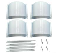 SMZhomeone 4 Pcs PP Sprinkler Head Covers For Lawn Sprinkler Systems To Resist UV Degradation And Withstand Daily Environmental Exposure(White)