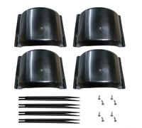 SMZhomeone 4 Pcs PP Sprinkler Head Covers For Lawn Sprinkler Systems To Resist UV Degradation And Withstand Daily Environmental Exposure(Black)