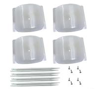 SMZhomeone 4 Pcs PP Sprinkler Head Covers For Lawn Sprinkler Systems To Resist UV Degradation And Withstand Daily Environmental Exposure(Transparent)