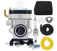 SMZhomeone 43CC Auger Carburetor Kit for E43 MC43 300486 3004156 MC43E E43WC, Steel Replacement Parts for Garden Tiller Maintenance and Repair Tasks