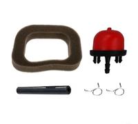 SMZhomeone 5-Piece Lawn Mower Service Kit with Air Filter for PRIMER Bulb for Mountfield for RS100 SP414 HP414 Engines Plastic and Sponge Garden Maintenance