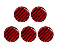 SMZhomeone 5pcs Pickleball Paddle Butt End Cover Sticker Luminous Green PVC Shock Absorb DIY Racket Handle Protection 30mm for Night Play Training(Red Black)