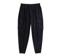 SMZhomeone 95% Polyester Stretch Cargo Trousers Men | Sizes L-7XL, loose for relaxed for fit, ideal for big and tall men, comfortable all-day wear