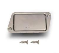 SMZhomeone 9V Battery Box Stainless Steel Holder for Electric Guitar Bass Active Pickup Replacement Silver 78x45mm Musicians Stage Performance(A)