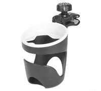 SMZhomeone Boat Rail Cup Holder, 360° Rotating Clamp Mount for Kayak Pontoon Bass Jon Boat for Jet Ski Yacht, ABS Plastic Drink Bottle Cage with Anti-Slip Rubber, Fits 075-12 Inch Rails