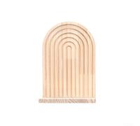 SMZhomeone Boho Style Wooden Floating Shelf for Wall, Wall Mounted Hanging Holder for Displaying Books, Plants, and Small Decor Items in Various Rooms (single-layer)