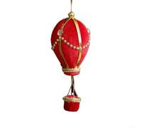 SMZhomeone Christmas Ball Ornaments Hot Air Balloon Lanterns Christmas Tree Decorations Christmas Tree Baubles For Xmas Tree, Holiday, Wedding, Party(RedA)