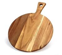 SMZhomeone Cutting Board Pizza Tray Multipurpose Acacia Wood Pizza Tray, 16 Inch Reversible Cutting Board For Pizza, Cookies Pie, Cakes, Bread