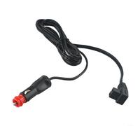 SMZhomeone Dc 12V Refrigerator Compressor Power Cable 2M With Reverse Polarity Protection And Locating Pin, Plastic Rubber Metal Construction In Black Red For Outdoor Camping