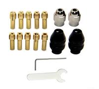 SMZhomeone Drill Collect Chuck Bits Set Easily Replaceable Keyless Drill Attachment Set Compatible with Numerous Rotating Accessory Types