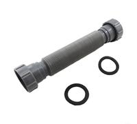 SMZhomeone Dual Sink Drainage Pipe Extension With Garbage Disposal Connector, S Bend For Backflow Prevention, Fits Most Kitchen Sink Setups