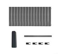 SMZhomeone Folding Camping Trolley Table Top 55X95Cm Steel Board Portable Tabletop Replacement for Outdoor Camping Hiking Garden Handcart Compatible Sturdy Easy Fold(Silver)