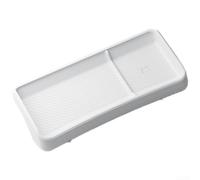 SMZhomeone For Tesla Model Y For Juniper 2025 Interior TPE Waterproof Rear Center Console Organizer And Trash Can Car Interior Storage Solution(White)