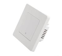 SMZhomeone for ZIGBEE for TUYA Smart Light Switch with RF Remote, PC Material, 86x86mm Wall Mounted, Starry Backlight Design for MOES and Ring Series, White for Home Lighting Control(1 Gang White)