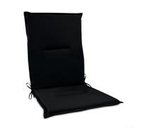 SMZhomeone Garden Chair Cushion Pad 112X50x3.5cm Polyester With UV Protection For Outdoor Patio Folding Chair And Lounger Seating Comfort In Blue, Black, Red, Shallow Grey, Grey, Beige(Black)