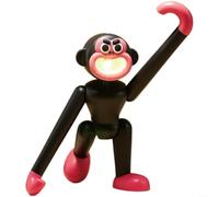 SMZhomeone Gorilla Night Light with Phone Holder, Funny ABS+PVC Desk Lamp, One-Touch Brightness, Portable 157cm Beige Decor for Kids Room Office(black)