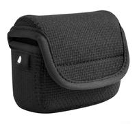 SMZhomeone Hard Travel Case for JBL for go5 GO4 GO2 Speaker - Shockproof EVA Storage Box with Mesh Pocket - Portable Carrying Bag for Wireless Speakers - Black 10.9x4x8.8cm